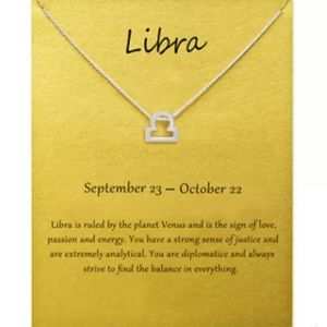 libra ♎️ Zodiac Sign Pendant Necklace